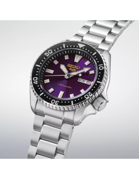 automático hombre Seiko 5 Sports SKX HDB003J Edo Murasaki Purple 145th Anniversary Limited